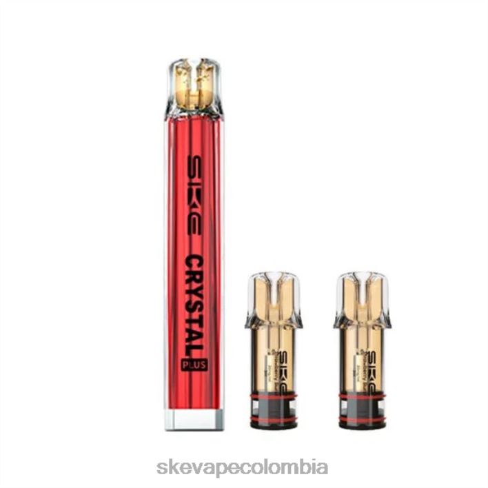 SKE Vape Colombia - SKE vaporizadores de cristal más kits de cápsulas rojo 82N462