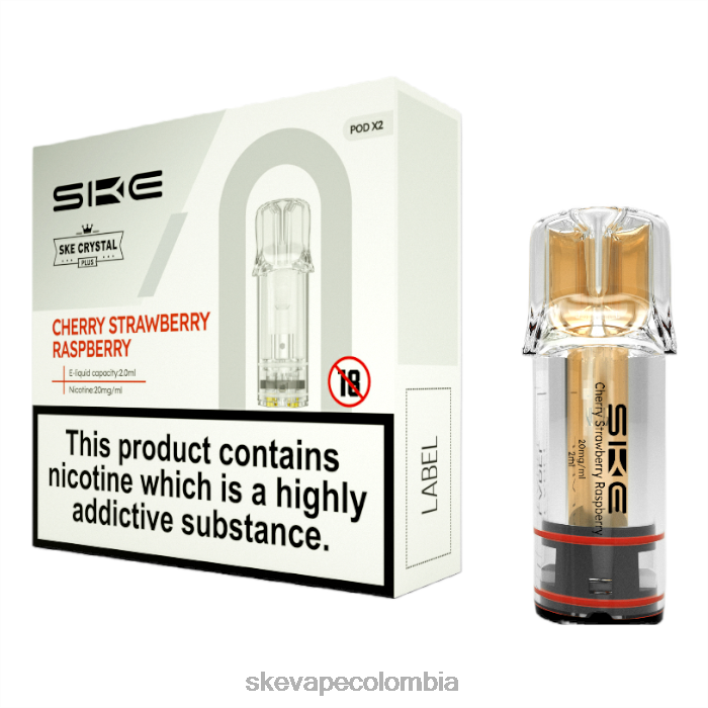 SKE Vape Juice - SKE vaporizadores de cristal más vainas cereza fresa frambuesa 82N46109