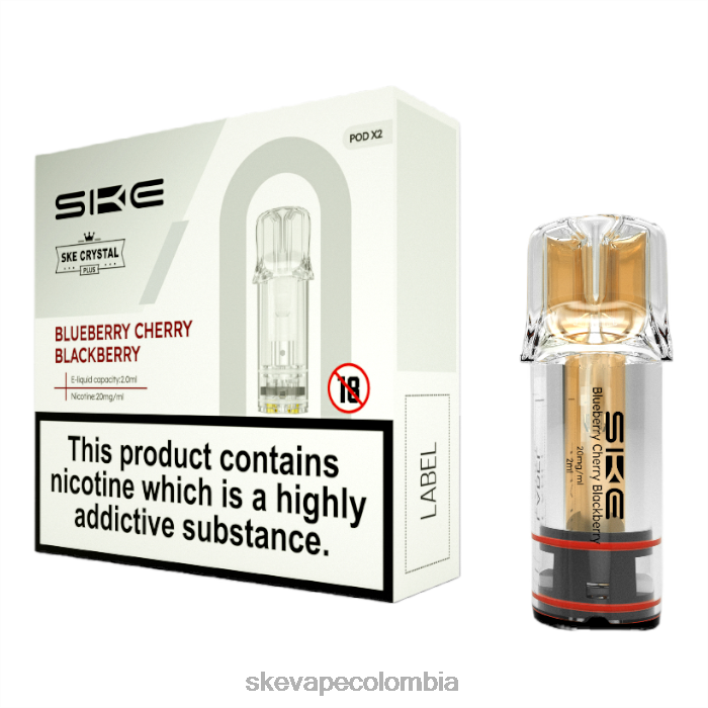 SKE Vape Pen - SKE vaporizadores de cristal más vainas arándano cereza mora 82N46108